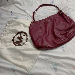 Micheal Kors pebble leather shoulder purse handbag